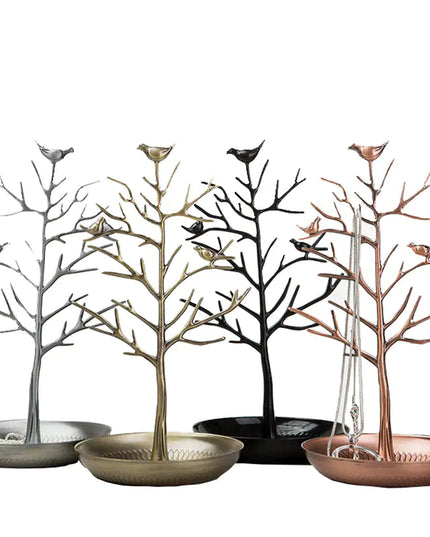 Elegant Bird-Themed Jewelry Organizer Stand