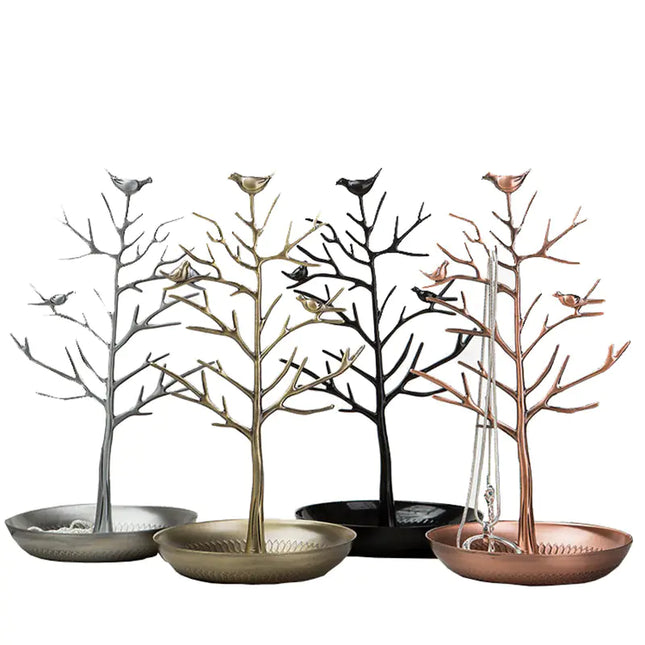 Elegant Bird-Themed Jewelry Organizer Stand