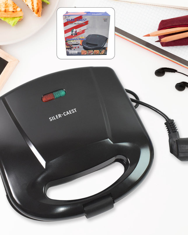 2819 Sandwich Maker Makes Sandwich Non-stick Plates Easy To Use With Indicator Lights