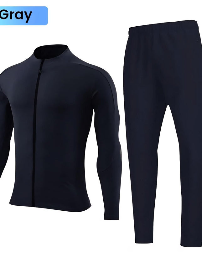 Unisex Work Out Solid Track Suit