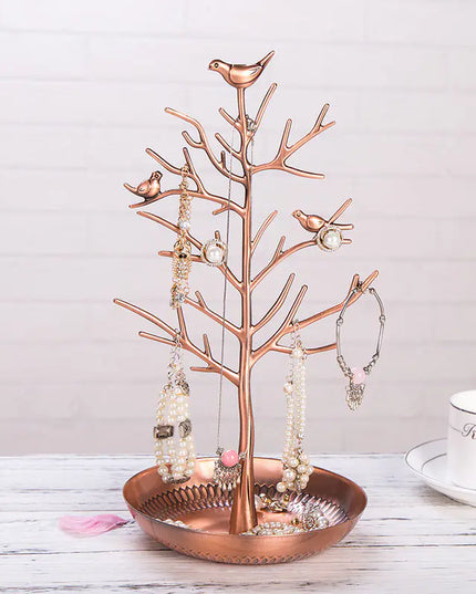 Elegant Bird-Themed Jewelry Organizer Stand