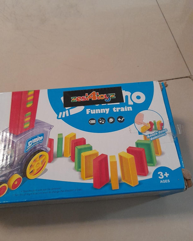 Train Toy Domino Set for Kids BPA Free Plastic with Sound Effects