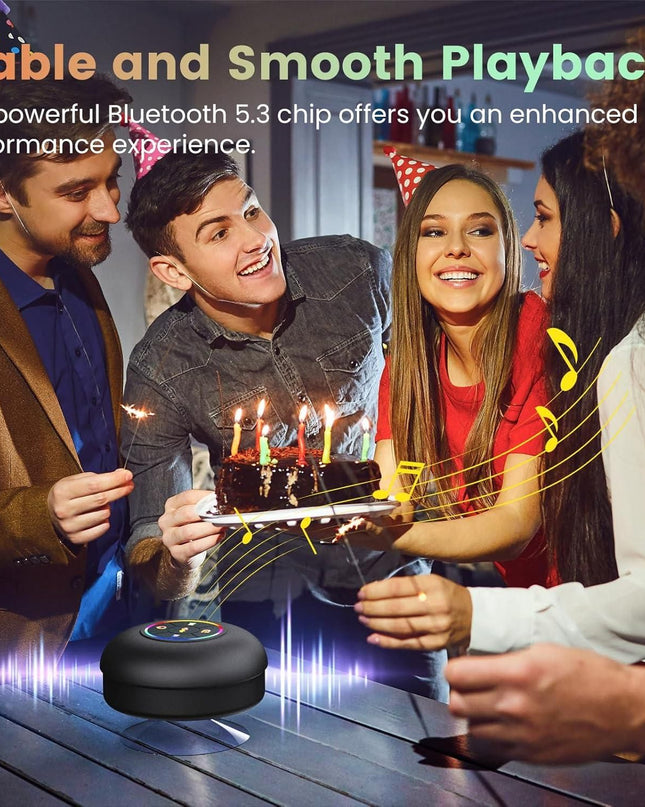 Large Suction Cup Waterproof Bluetooth Speaker
