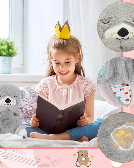 Breathing Teddy Bear with Soothing Music, Comfort Plush