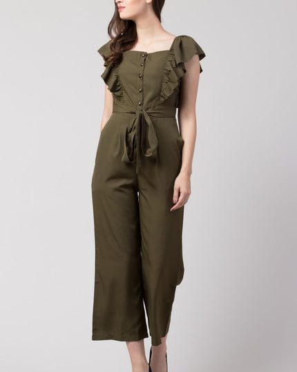 Verve Studio Polyester Women's Solid Jumpsuit