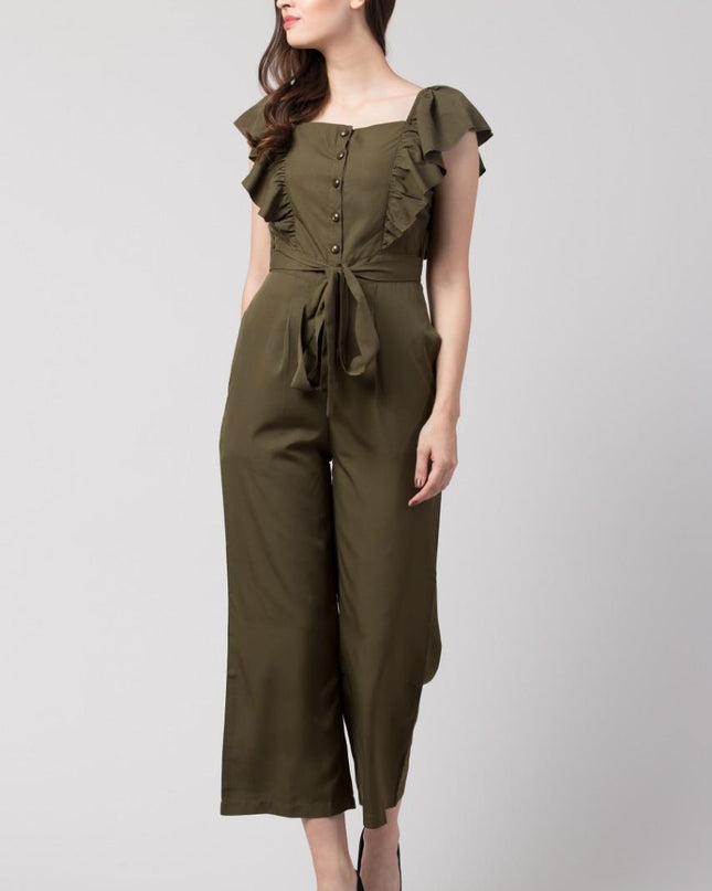 Verve Studio Polyester Women's Solid Jumpsuit