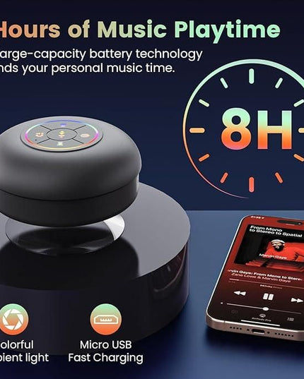 Large Suction Cup Waterproof Bluetooth Speaker