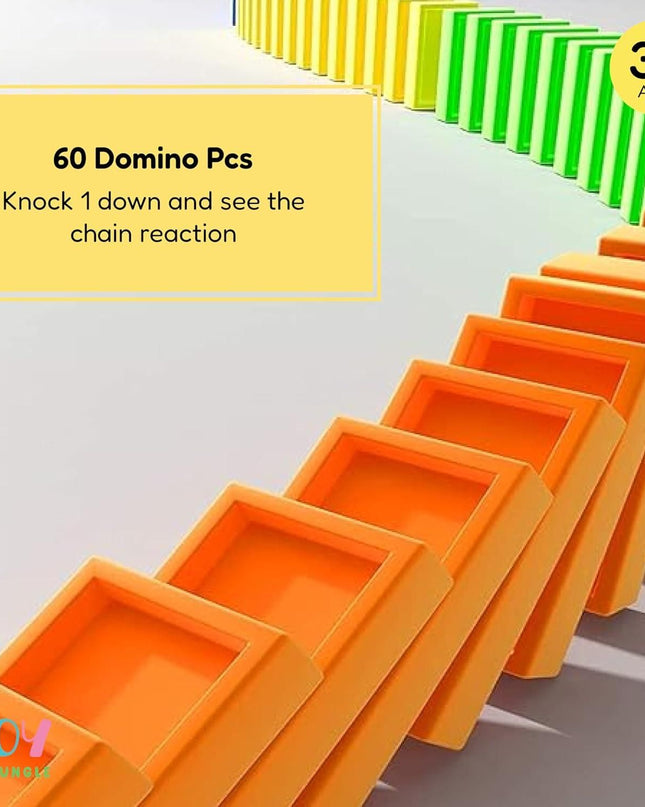 Train Toy Domino Set for Kids BPA Free Plastic with Sound Effects