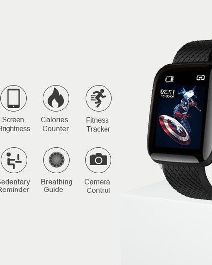 Combo Of Truly Earbuds Headset with Mic, & Bluetooth D116 Smart Watch with Heart Rate Monitor and Other Features