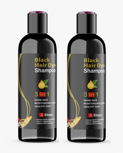 BLOSDREAM Black Hair Shampoo 3 in 1-100ml (Pack of 2)
