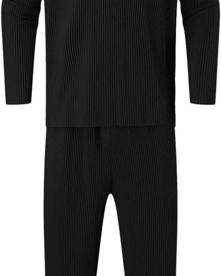 Assorted Men's Solid Round Neck Co-ord Set