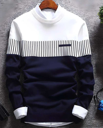 Cotton Blend Color Block Full Sleeves T-Shirts