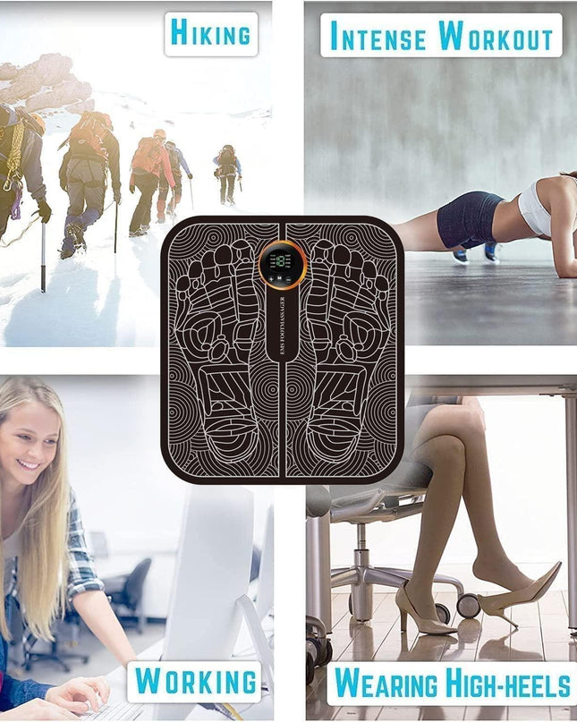 Vibrating Bubble Electric Ems Foot Massager Pad