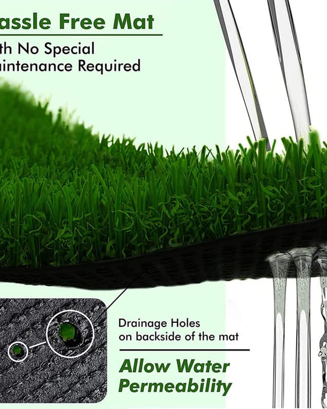 0612 Artificial Grass For Balcony Or Doormat Soft And Durable Plastic Turf Carpet 58x38cm
