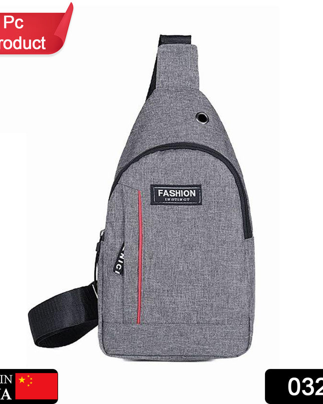 0323 Grey Waterproof Anti Theft Crossbody Fanny Pack Waist Bag Pu Leather Shoulder Bags Chest Men Casual Fashion Usb Charging Earphone Hook Sling Travel Messengers Bag