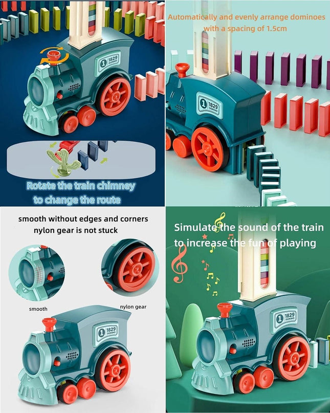 Train Toy Domino Set for Kids BPA Free Plastic with Sound Effects