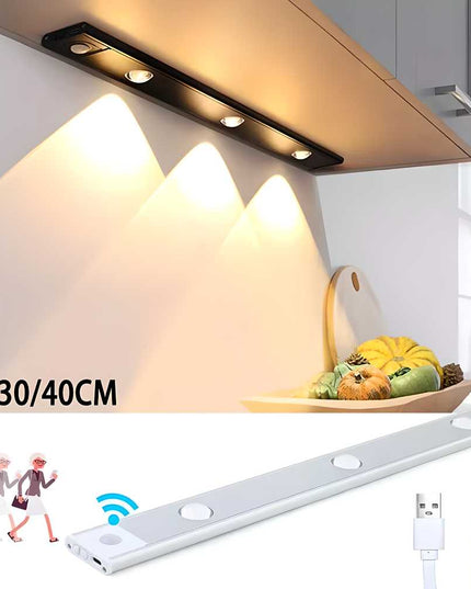 LED PIR Motion Sensor Cabinet  With USB Rechargeble