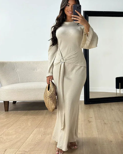 YHP Custom Signature Curve-Knot Dress