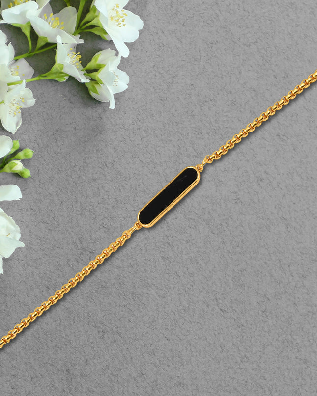 Golden Bracelet Rakhi Gift Bracelet (1 Pc)