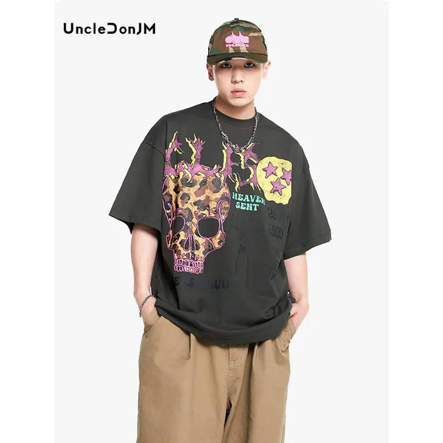 YHP Graphic Skull T-Shirts T955