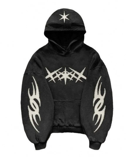 Fashionable Autumn Printed Pullover Hoodie