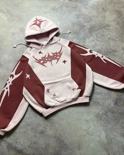 Fashionable Autumn Printed Pullover Hoodie