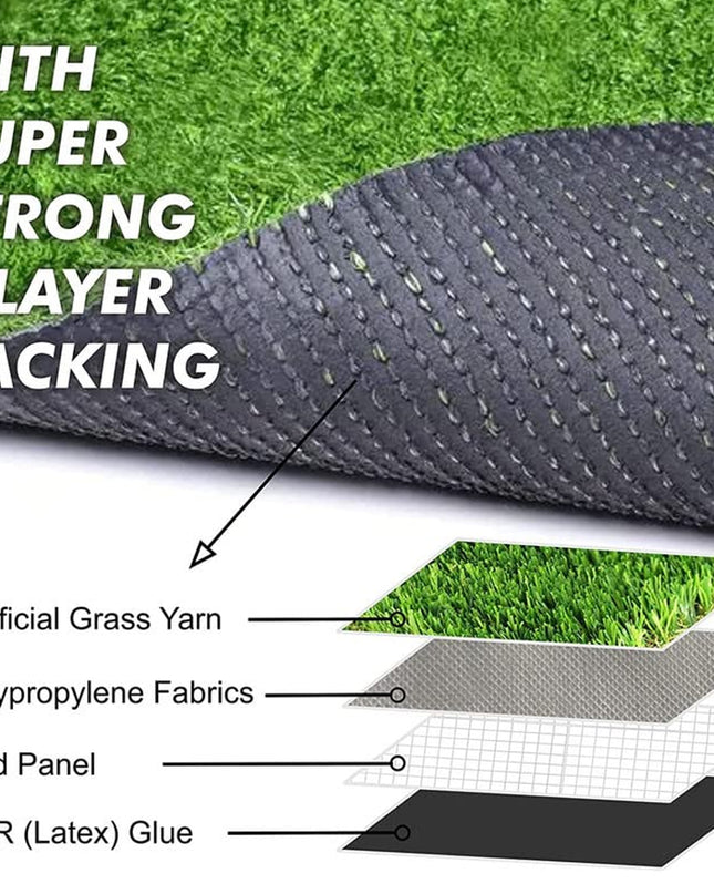 0612 Artificial Grass For Balcony Or Doormat Soft And Durable Plastic Turf Carpet 58x38cm