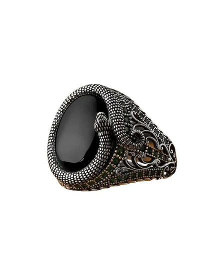 Serpentine Hollow Carved Fashion Ring