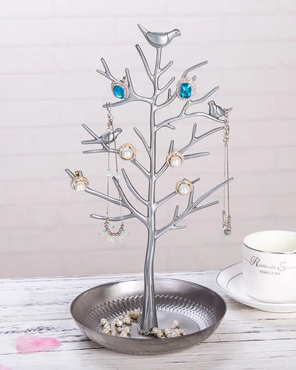Elegant Bird-Themed Jewelry Organizer Stand