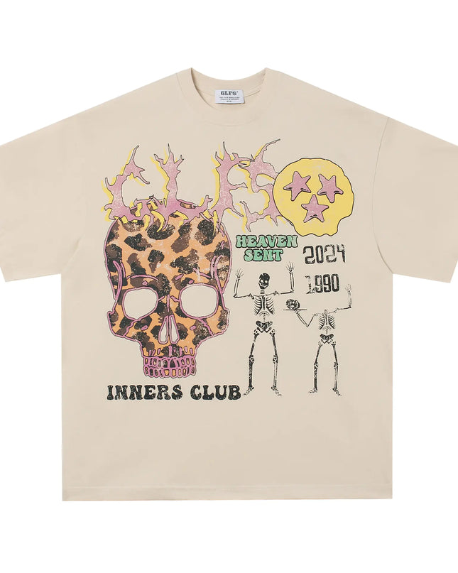 YHP Graphic Skull T-Shirts T955