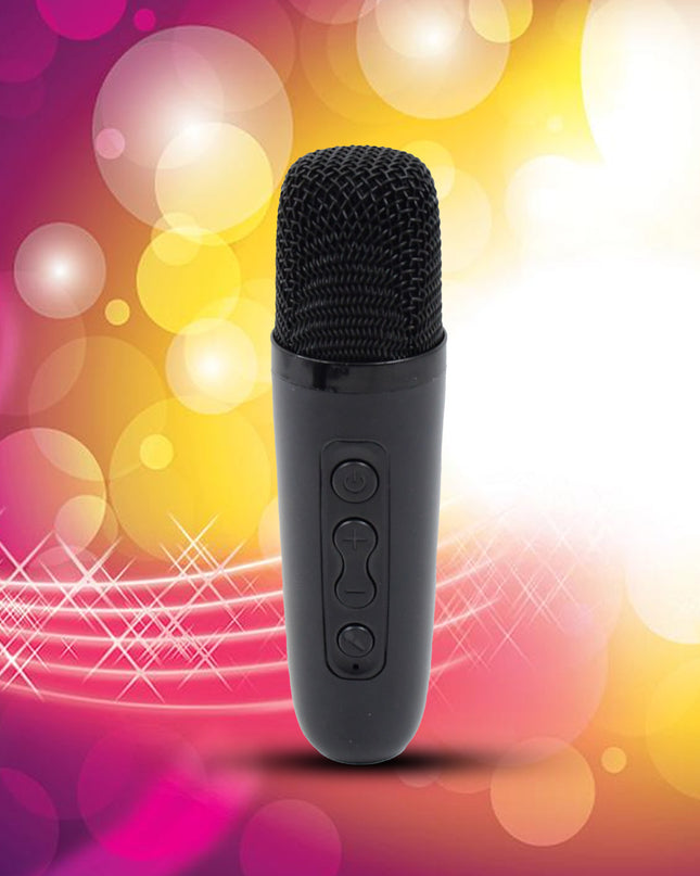 Wireless Bluetooth Speaker 5w High Bass With Wireless Mic  Microphone Led Torch Solar Charging Support Usb  Adjustable Strap (1 Set)