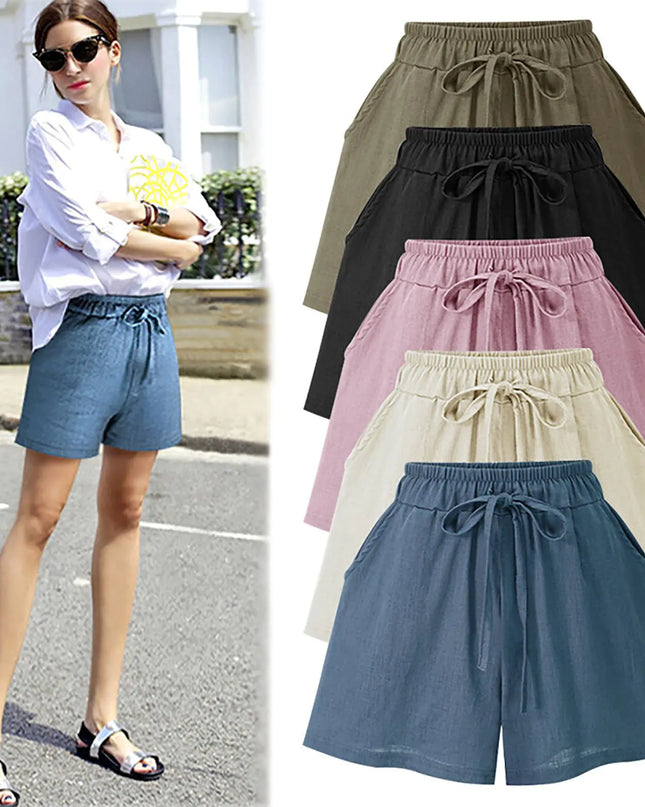 Women's Summer Loose High Waist Shorts