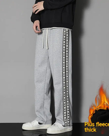 YHP Trendy All-Matching Straight Casual Exercise Pants