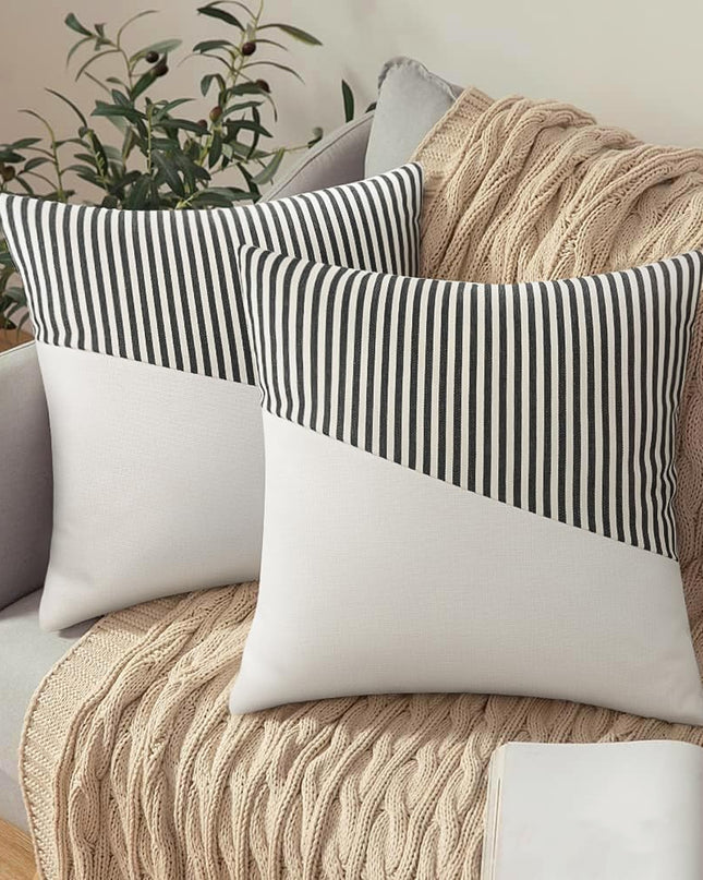 Decorative Pillow Covers Cushion Cases Soft Cotton (26  26 Inch  1 Pair  2 Pc)