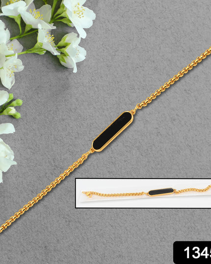 Golden Bracelet Rakhi Gift Bracelet (1 Pc)