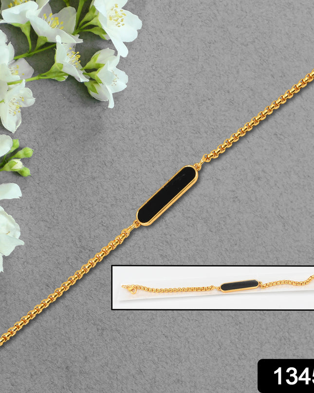 Golden Bracelet Rakhi Gift Bracelet (1 Pc)
