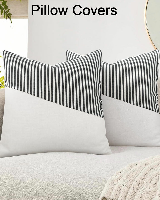Decorative Pillow Covers Cushion Cases Soft Cotton (26  26 Inch  1 Pair  2 Pc)