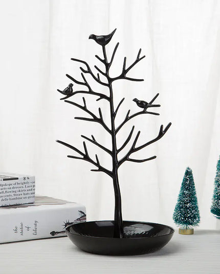 Elegant Bird-Themed Jewelry Organizer Stand