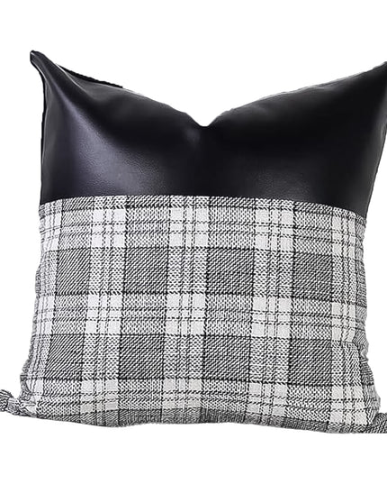 Pillow Covers Cushion Cases Soft Leather And Cotton (23  22 Inch  1 Pair  2 Pc)