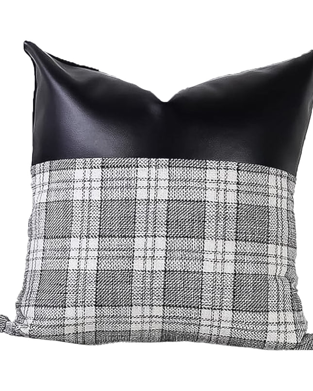 Pillow Covers Cushion Cases Soft Leather And Cotton (23  22 Inch  1 Pair  2 Pc)