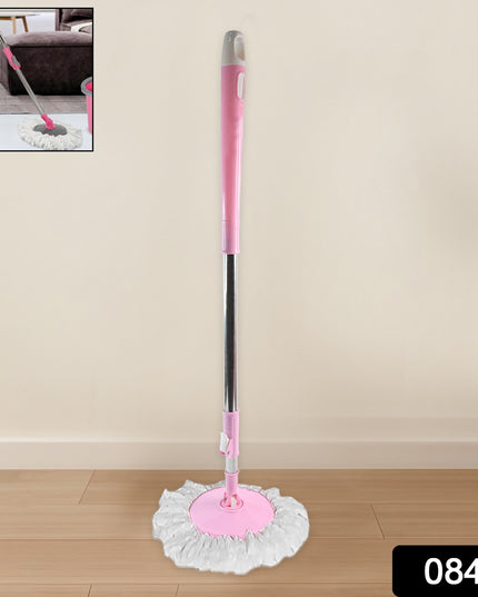 0842 Home Cleaning - Stainless Steel 360 Degree Rotating Pole Microfiber Mop Rod Stick