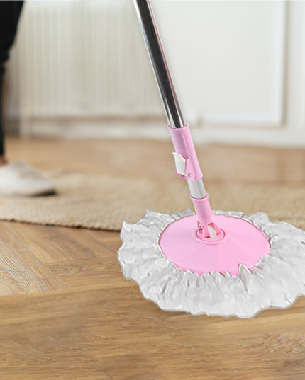 0842 Home Cleaning - Stainless Steel 360 Degree Rotating Pole Microfiber Mop Rod Stick