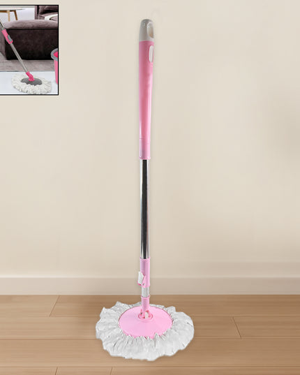 0842 Home Cleaning - Stainless Steel 360 Degree Rotating Pole Microfiber Mop Rod Stick
