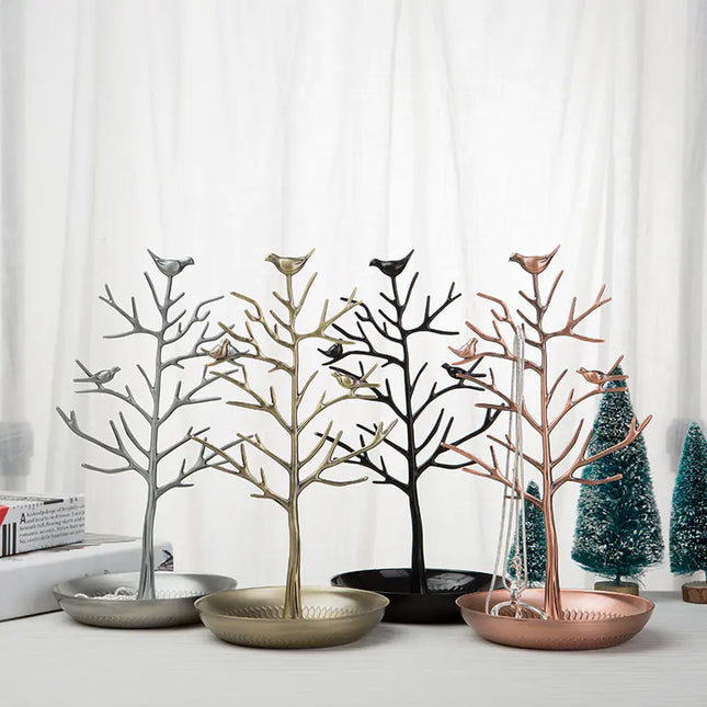 Elegant Bird-Themed Jewelry Organizer Stand